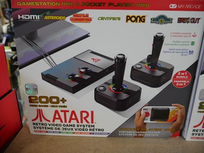 Lot 1274 - Boxed Atari Gamestation Pro plus Pocket player...