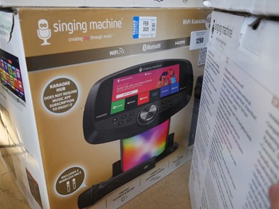 Lot 1290 - Boxed Singing Machine Wi-Fi karaoke hub