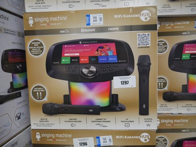 Lot 1297 - Boxed Singing Machine Wi-Fi karaoke hub