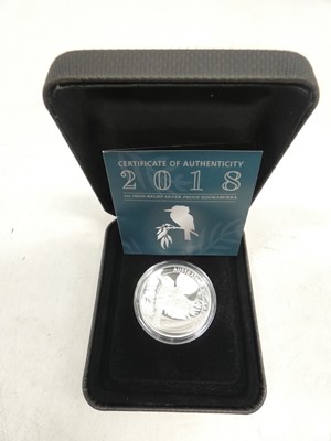 Lot 2148 - 2018 Kookaburra 1oz Silver Proof Coin with...