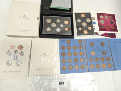 Lot 2163 - Various UK uncirculated coin sets and British...