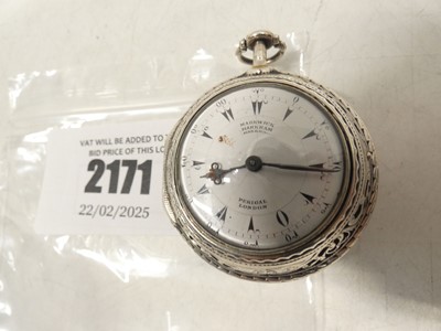 Lot 2171 - Markwick Markham silver pocket watch