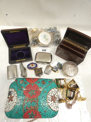 Lot 2177 - Selection of trinket boxes and handcrafted...