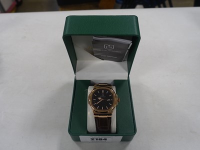 Lot 2184 - Frank Schmidt boxed mens wrist watch with...