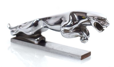 Lot 48 - A Jaguar car mascot/hood ornament, w. 19 cm