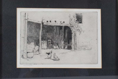 Lot 56 - Minna Bolingbroke (1857-1939), Chickens in a...