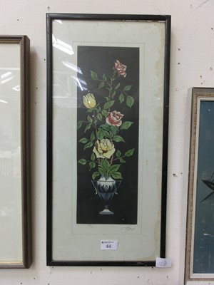 Lot 44 - A framed and glazed coloured print of still...