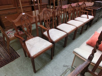 Lot 94 - A set of four plus two dining chairs
