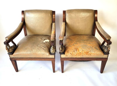 Lot 16 - A pair of late 19th/early 20th century club...