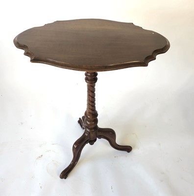 Lot 19 - A Victorian mahogany pedestal wine table, the...