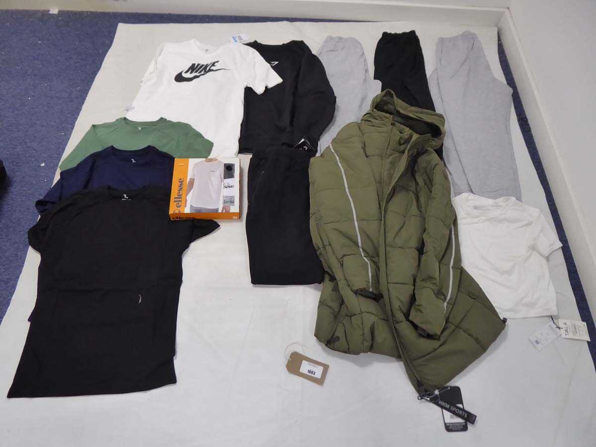 Lot 1603 - Selection of sportswear to include Gym Shark,...