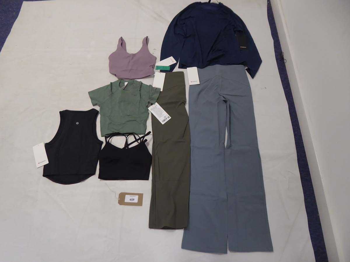 Lot 1630 - Selection of Lulu Lemon sportswear