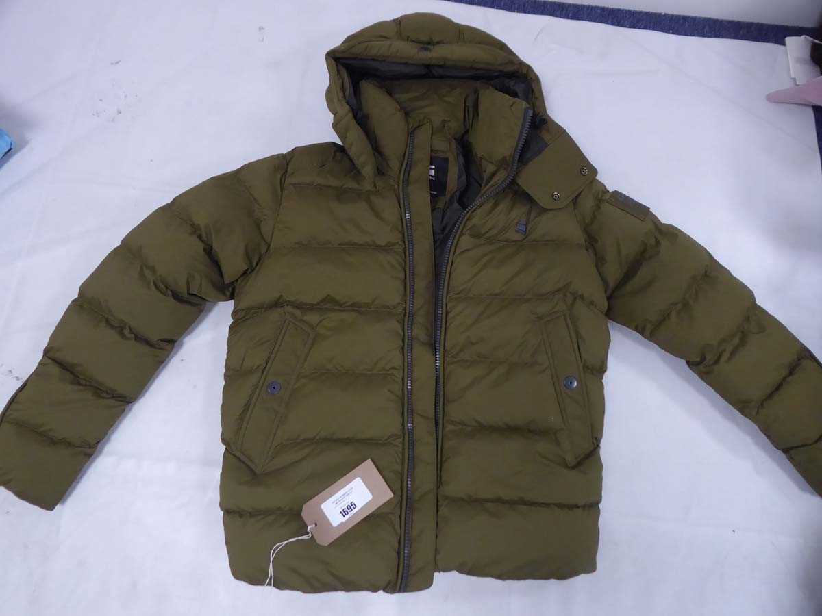 Lot 1695 - G-Star Raw whistler padded hooded jacket in...