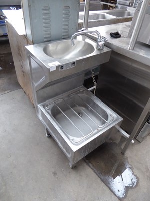 Lot 581 - 50cm stainless steel janitors sink