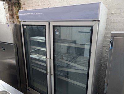 Lot 197 - 140cm Polar GH507-02 double door display freezer