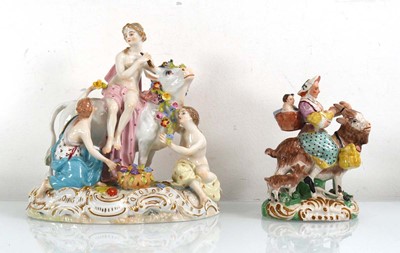 Lot 265 - A Meissen style figural group 'Europa and the...