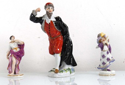 Lot 266 - A Meissen style figure 'Pantalone', h. 13 cm,...