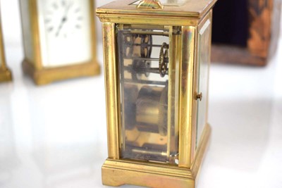 Lot 71 - A 19th century carriage timepiece, the...