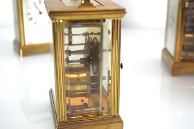 Lot 71 - A 19th century carriage timepiece, the...