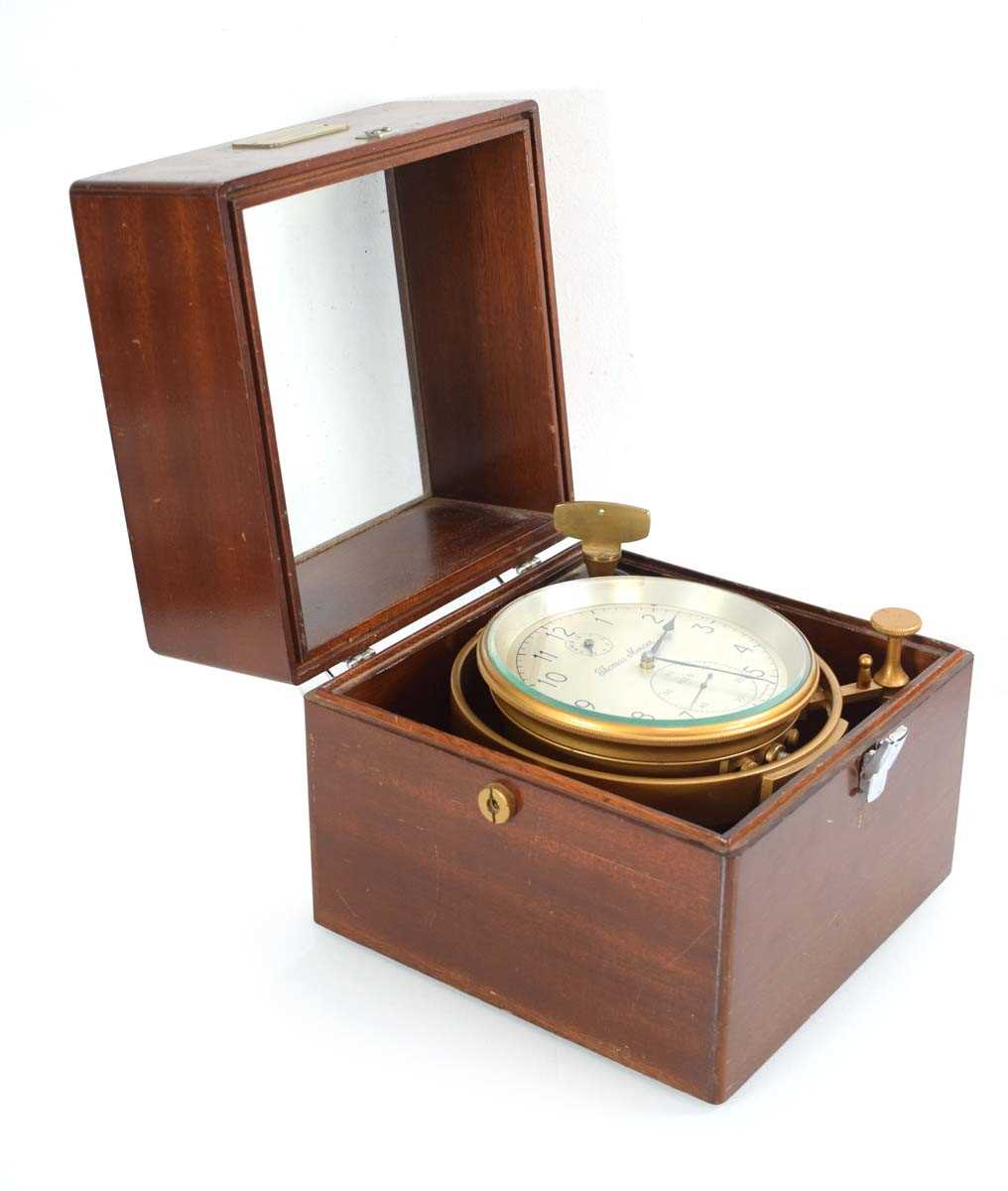 Lot 74 - A marine chronometer by Thomas Mercer Ltd of...