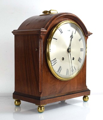 Lot 44 - A 19th century bracket clock, the movement...