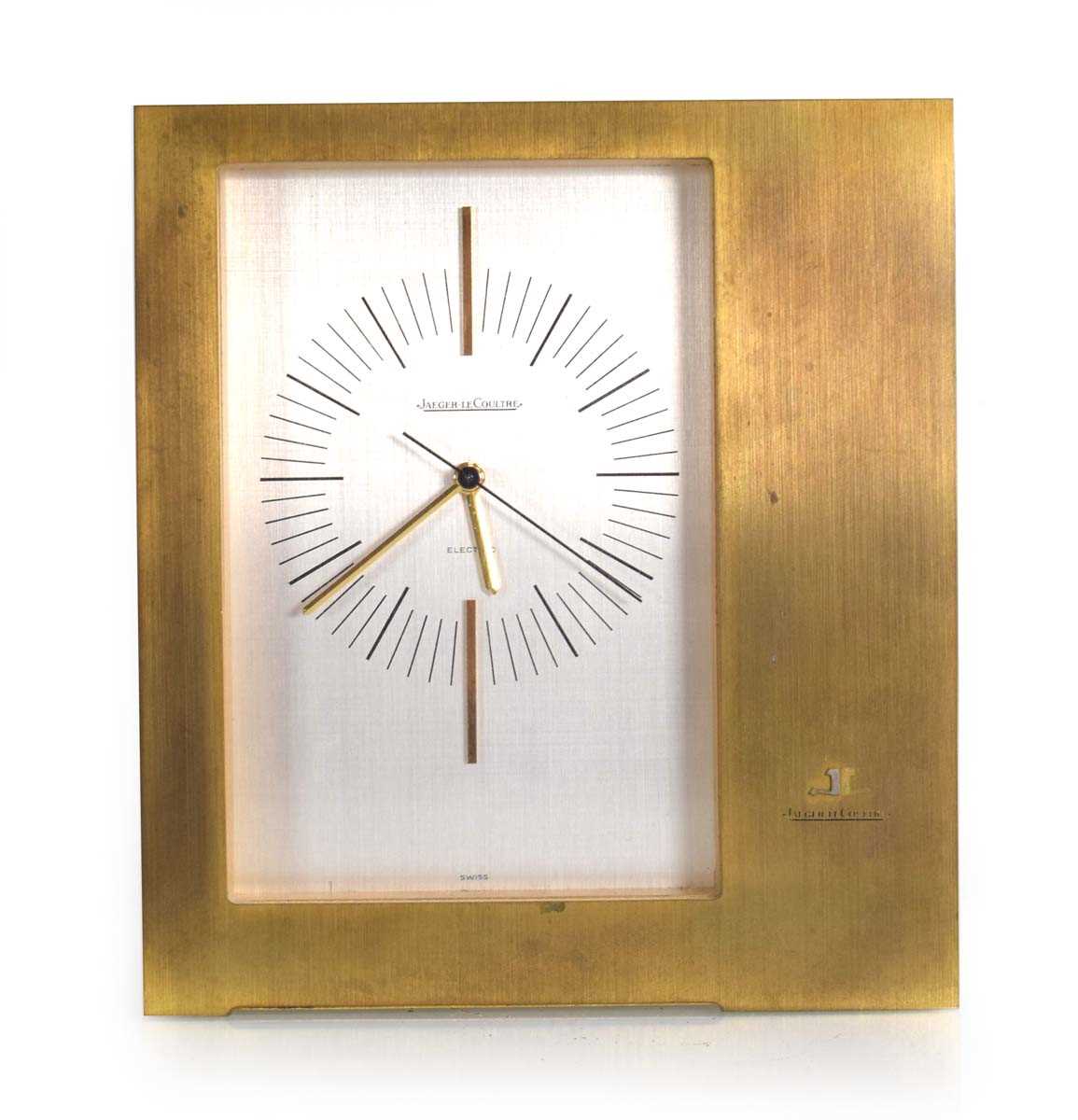 Lot 50 - A Jaeger Le Coultre electric mantle clock in a...