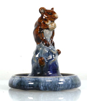 Lot 271 - A Doulton Lambeth dish modelled as a mouse...