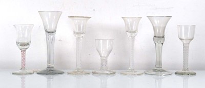 Lot 275 - Seven 19th century and later drinking glasses...