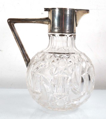 Lot 308 - An Edwardian silver mounted claret jug, maker...