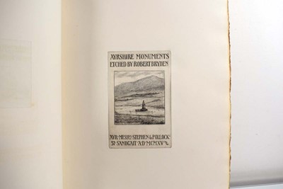 Lot 103 - 'Ayrshire Monuments' etched by Robert Bryden...