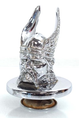 Lot 116 - A chromed car hood ornament or mascot modelled...