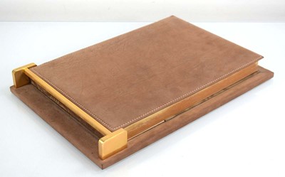 Lot 127 - An Asprey visitors' book with brown 'jungle...