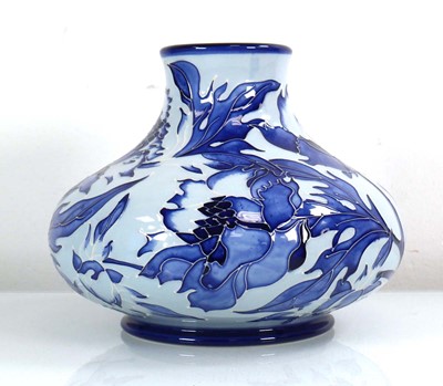 Lot 280 - A Moorcroft vase of squat form decorated in...