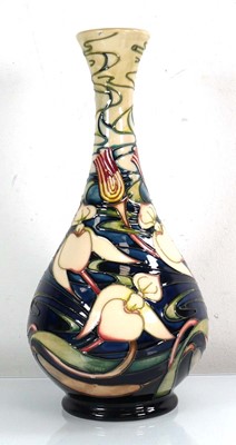 Lot 283 - A Moorcroft vase of slender form decorated in...