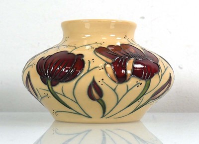 Lot 286 - A small Moorcroft vase of squat form decorated...