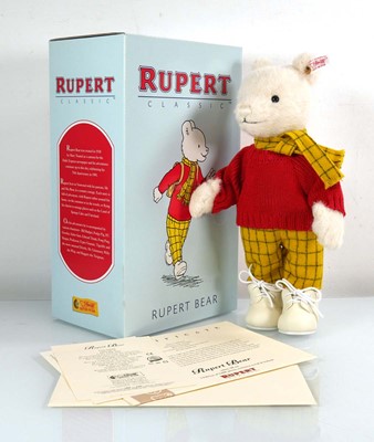 Lot 135 - A limited edition Steiff Rupert bear, boxed...