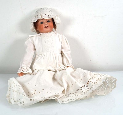 Lot 136 - An Armand Marseille bisque headed doll with...