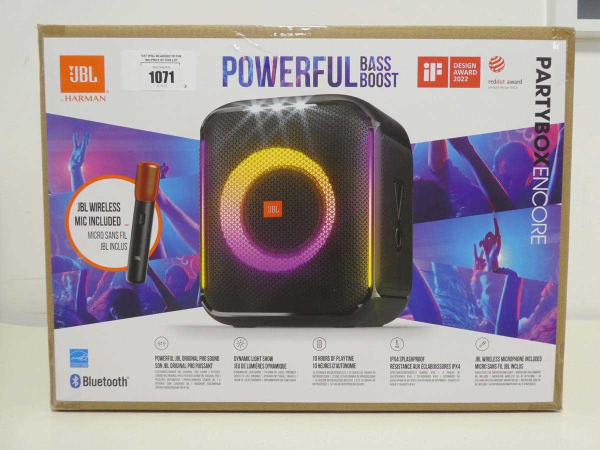 Lot JBL PARTYBOX Encore portable bluetooth speaker,...