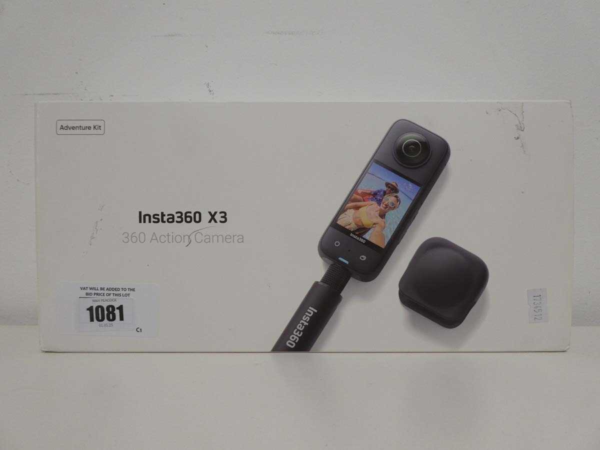 Lot Insta360 X3 360 Action Camera, boxed