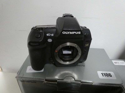 Lot Olympus E-5 Digital SLR Camera, boxed with...