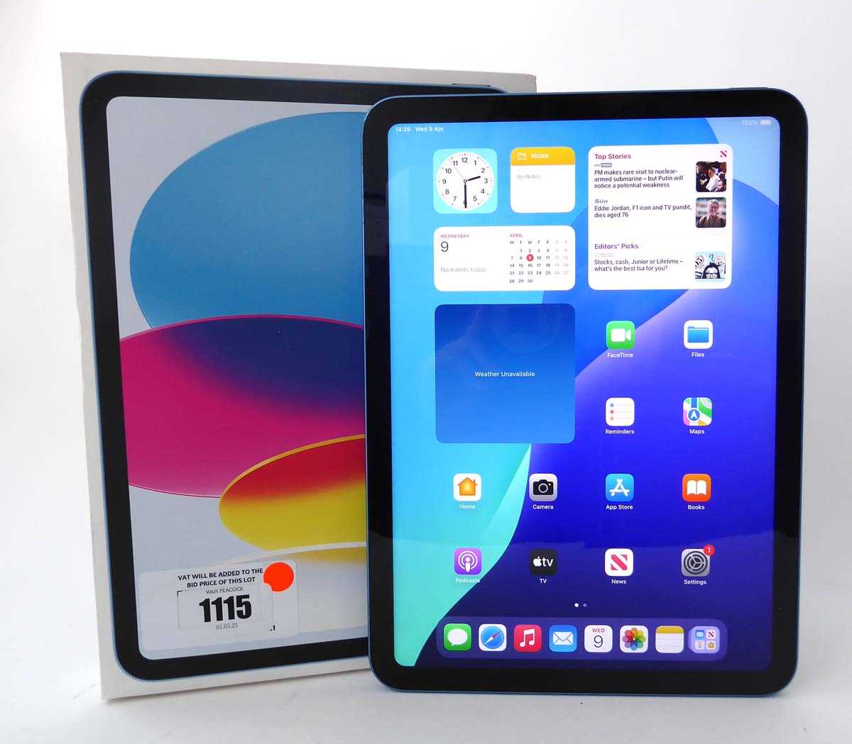 Lot Apple iPad (10th Generation) Wi-Fi, 64GB, Blue,...