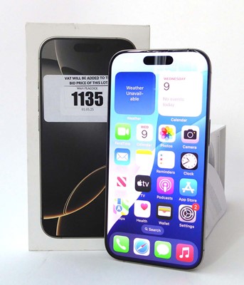 Lot Apple iPhone 16 Pro, 128GB, Natural Titanium,...