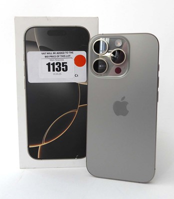 Lot Apple iPhone 16 Pro, 128GB, Natural Titanium,...