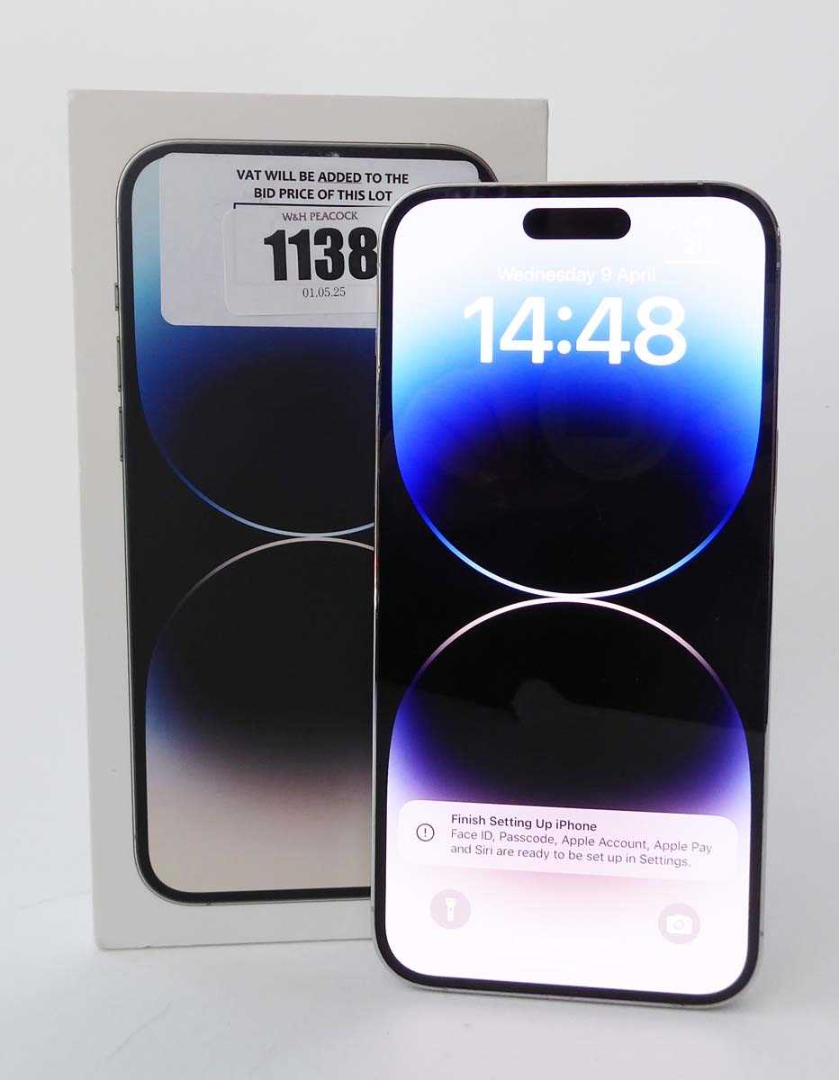 Lot Apple iPhone 14 Pro Max, 256GB, Silver, model...