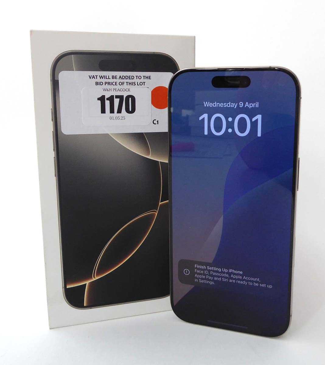 Lot Apple iPhone 16 Pro, 128GB, Natural Titanium,...