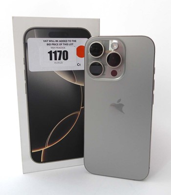 Lot Apple iPhone 16 Pro, 128GB, Natural Titanium,...