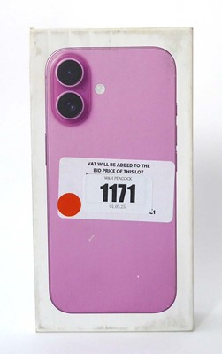 Lot Apple iPhone 16, 128GB, Pink, model A3287, boxed