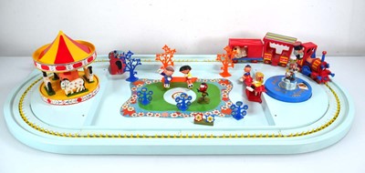 Lot 201 - A Corgi 853 Magic Roundabout playground set,...