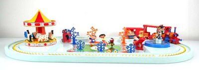 Lot 201 - A Corgi 853 Magic Roundabout playground set,...