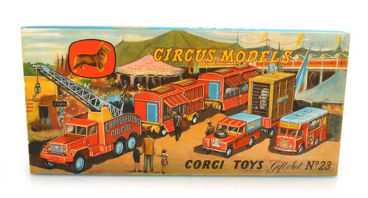 Lot 202 - A Corgi Gift Set No. 23 Chipperfields Circus...